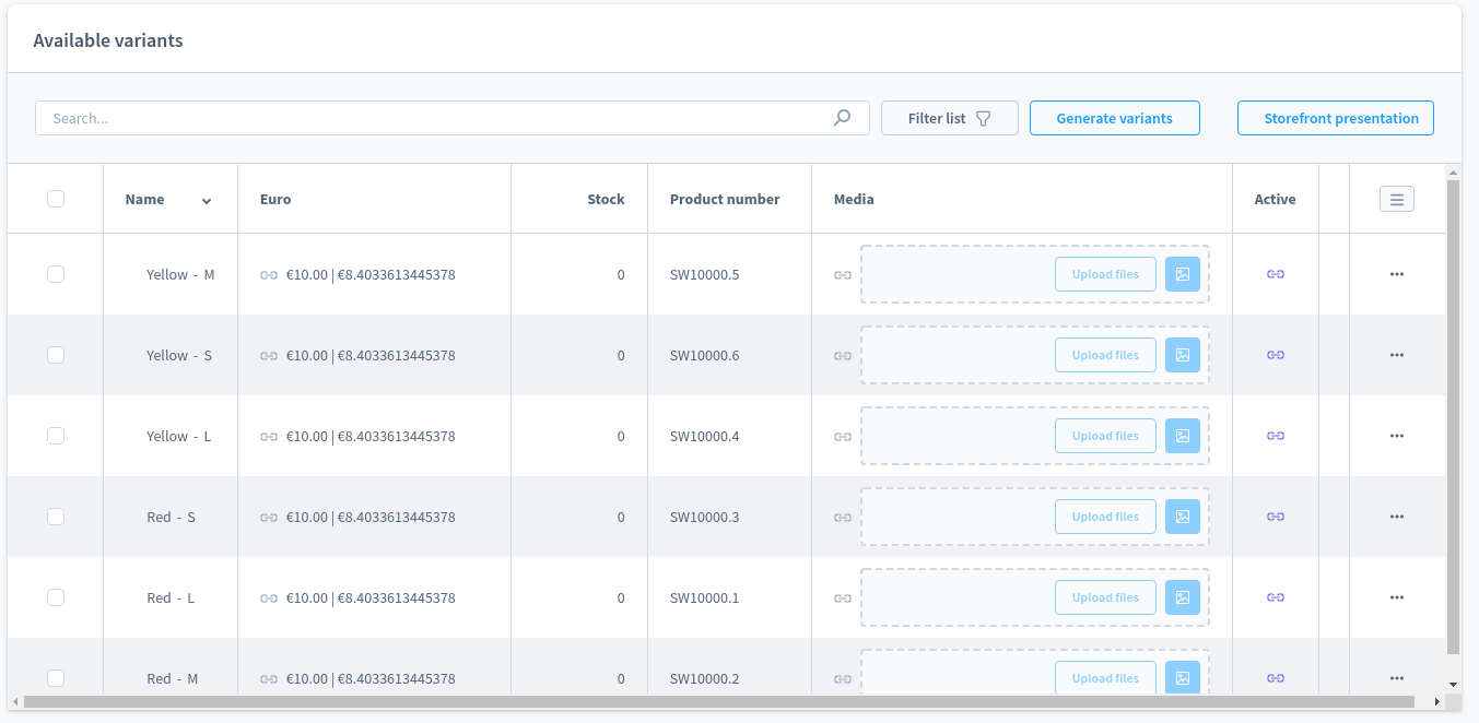 Product Variants